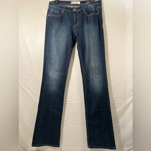 Vigoss Fit/Bootcut Embroidered Button Pockets Size 9 Long Inseam 37” - Picture 2 of 9